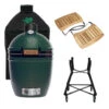 Big Green Egg Small Barbecue ø 33 Cm Keramiek Groen Met Onderstel, Acaciahouten Zijtafels En Hoes