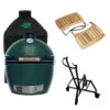 Big Green Egg Extra Large Barbecue ø 67,5 Cm Keramiek Groen Met IntEGGrated Nest, Handler, Acaciahouten Zijtafels En Hoes