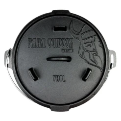 Valhal Outdoor Dutch Oven 8.4 Quarts / 8 Liter Met Pootjes Op De Deksel